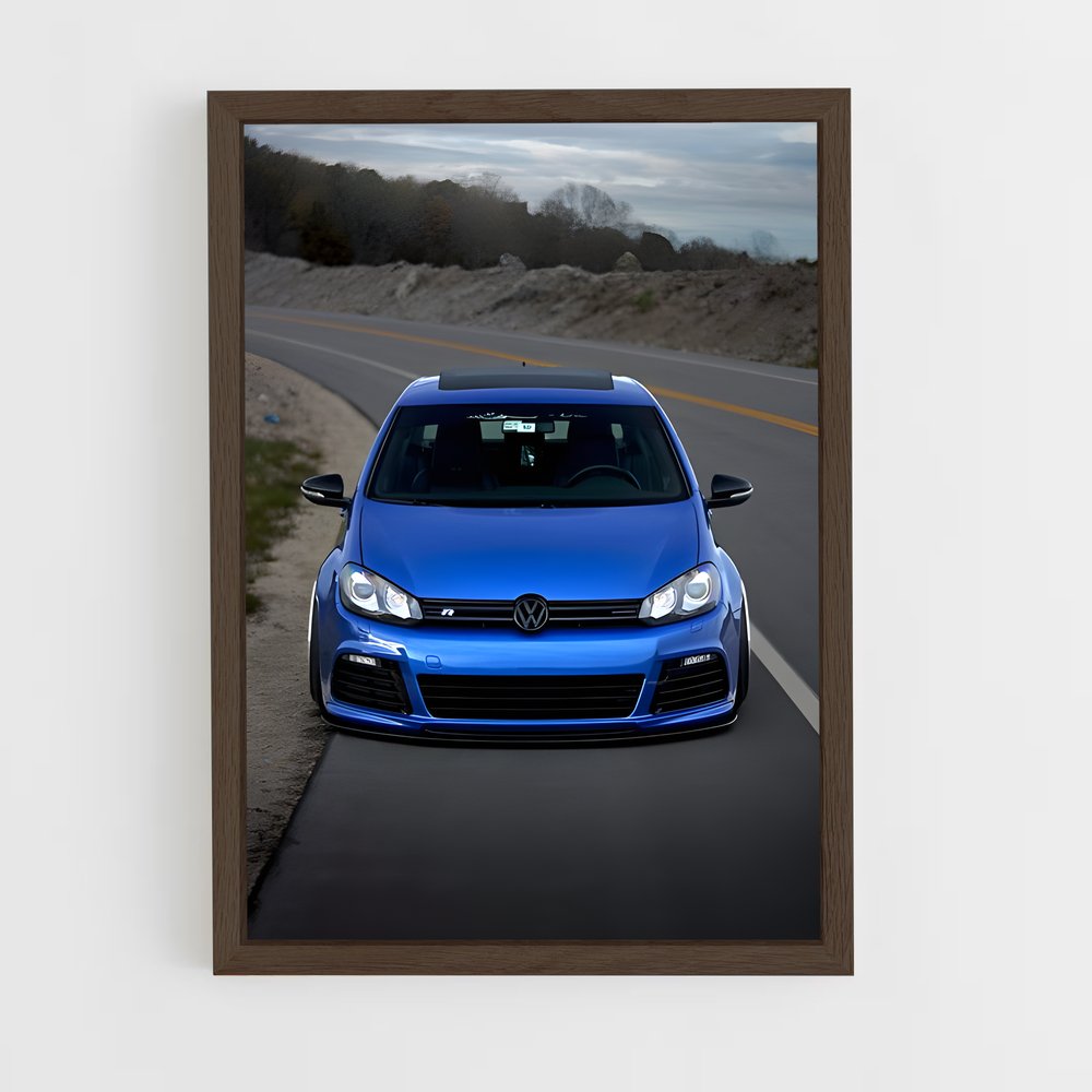 Poster Road Trip Blue – affiche Volkswagen (vue 5)